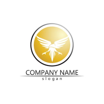 Black wing logo symbol for a professional designer vector