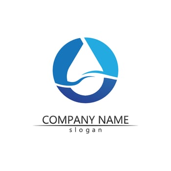 Water drop Logo Template vector