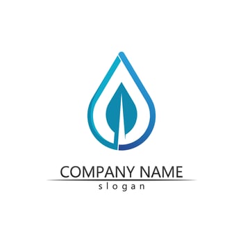 Water wave icon vector