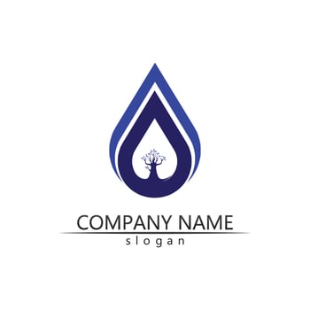 Water drop Logo Template vector
