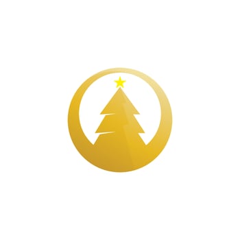 merry christmas vector icon logo and design snow logo graphic