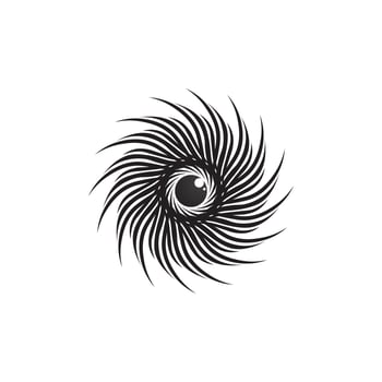 tribal, classic , black, ethnic tattoo icon vector illustration design logo