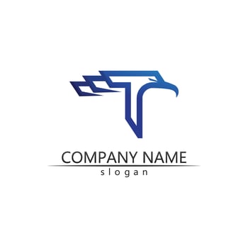 T letter, T logo vector font alphabet design and icon T