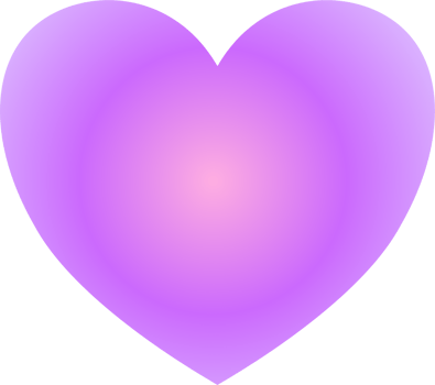 Y2k gradient heart png