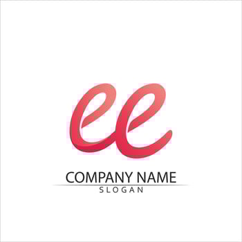 Vector e  Abstract icons for letter E logo