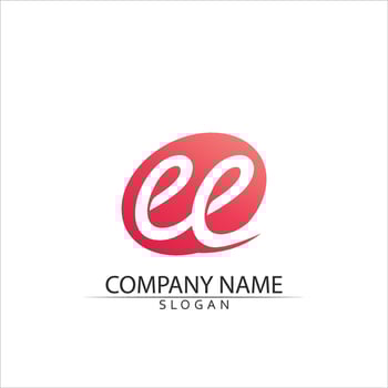 Vector e  Abstract icons for letter E logo