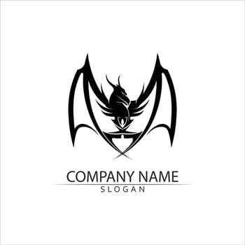 Dragon vector icon illustration