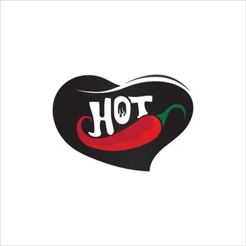 Red hot natural chili icon vector Illustration