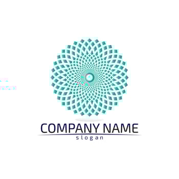 Vector  Lotus Flower Sign for Wellness, Spa and Yoga. Vector Illustration