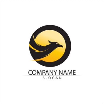 Black wing logo symbol for a professional designer vector