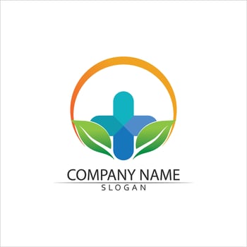 Human character logo sign vector