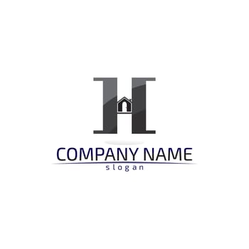 Real estate and home buildings logo icons template vector