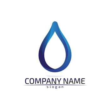 water drop Logo Template vector illustration design