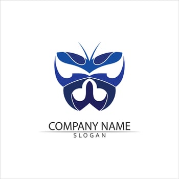 Beauty Butterfly icon design vector