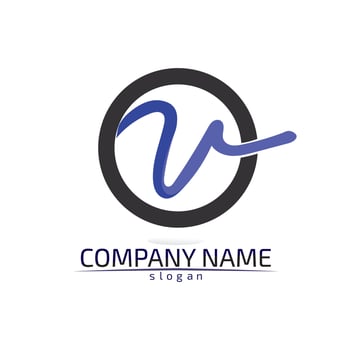 V letters business logo and symbols template vector