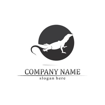 animal vector lizard salamander gecko crocodile and reptiles design logo