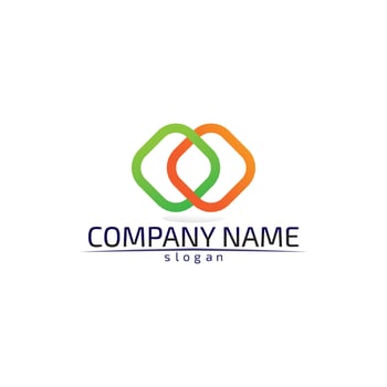 infinity logo and symbol template icons app vector