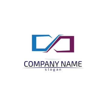 infinity logo and symbol template icons app vector