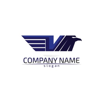Falcon Wings Logo Template vector icon logo design app