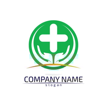 Hospital logo and symbols template icons app vector