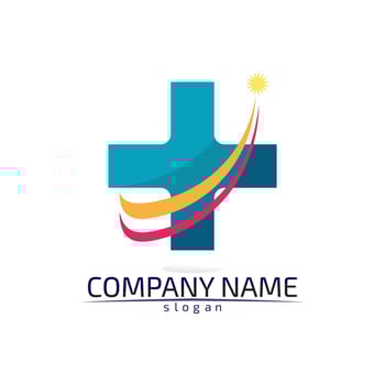 Hospital logo and symbols template icons app vector