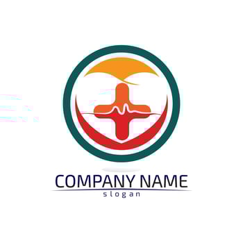 Hospital logo and symbols template icons app vector