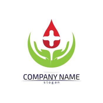 Hospital logo and symbols template icons app vector