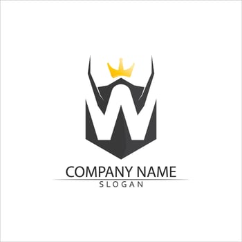 W Letter Logo Template vector
