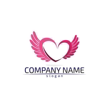 Falcon Wings Logo Template vector icon logo design app