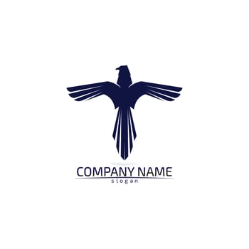 Falcon Wings Logo Template vector icon logo design app