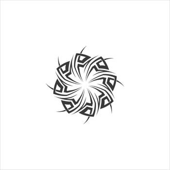 tribal, classic , black, ethnic tattoo icon vector illustration design logo