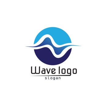 Waves beach logo and symbols template icons app vector