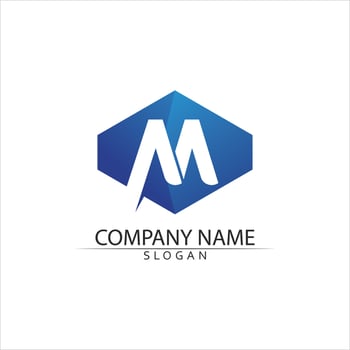 M Letter Logo Template vector