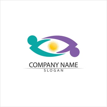 Community, network and social icon vector