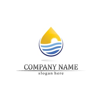 Water drop Logo Template vector