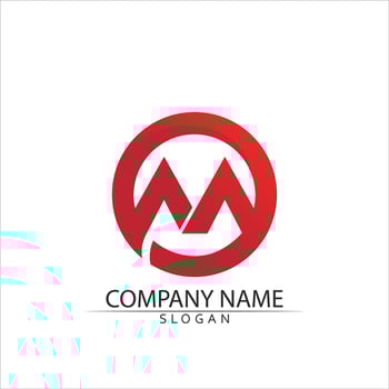 M Letter Logo Template vector