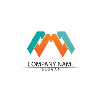 M Letter Logo Template vector