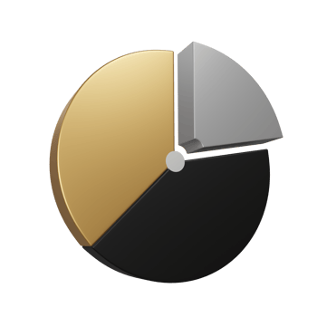 3D RENDER BUSINESS AND FINANCE ICONS PIE CHART png