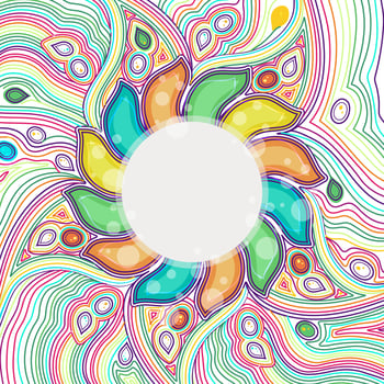 Colorful abstract floral background. vector