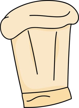 Isolated icon of chef hat. vector