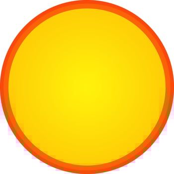 Yellow and orange sticker, tag or label design. vector