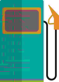 Illustration of a gasoline station. vector