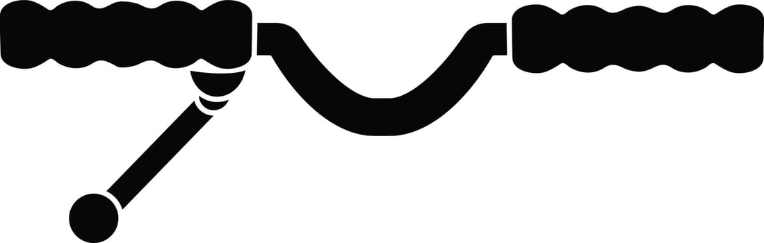 Black auto suspension on white background. vector