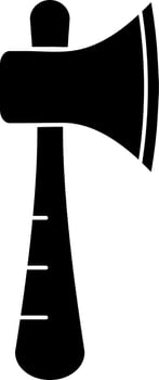 Vector sign or symbol of an axe.