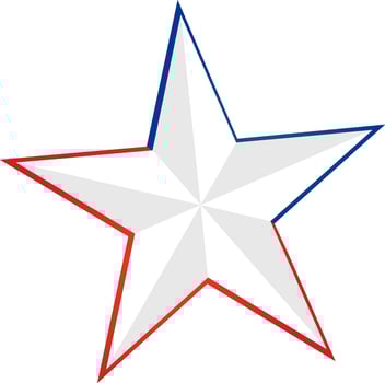 Illustration of a star. vector