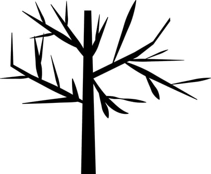 Flat illustration of a Tree. vector