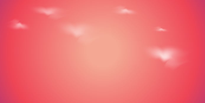 Beautiful abstract cloud sky red background. vector