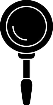 Magnifying glass glyph sign or symbol. vector