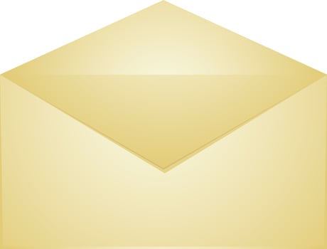 Flat style open envelope icon. vector