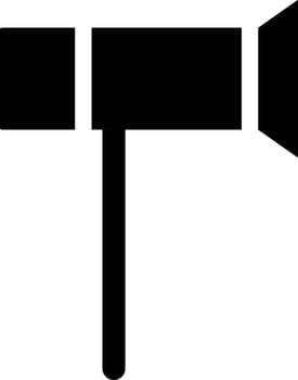 Illustration of megaphone or sound icon. vector